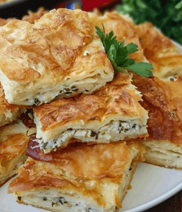 Börek avec salade